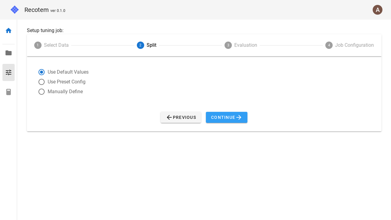 step 2-default settings